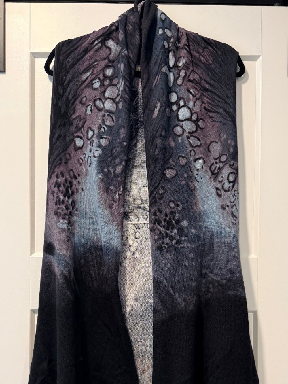 Tribal Jeans Open Front Asymmetrical Sleeveless Long Cardigan Sweater
